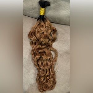 Ombre Brown braiding human hair NWT